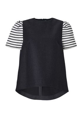 ＢＯＲＤＥＲ ＨＡＬＦＳＬＥＥＶＥ ＴＯＰ | BORDERS at BALCONY (Women)/ボーダーズアットバルコニー | 三越伊勢丹 オンラインストア・通販【公式】